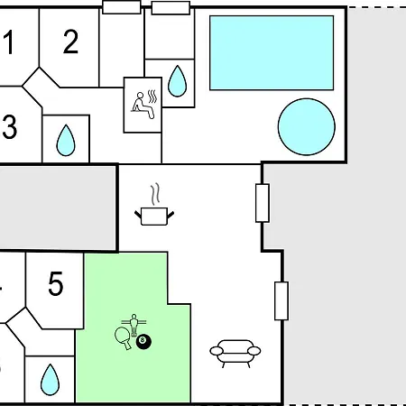 7 Bedroom Cozy In Sydals *